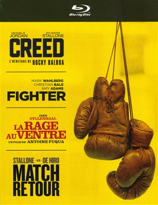 Creed / Fighter / La rage au ventre / Match retour (4 Blu-ray)