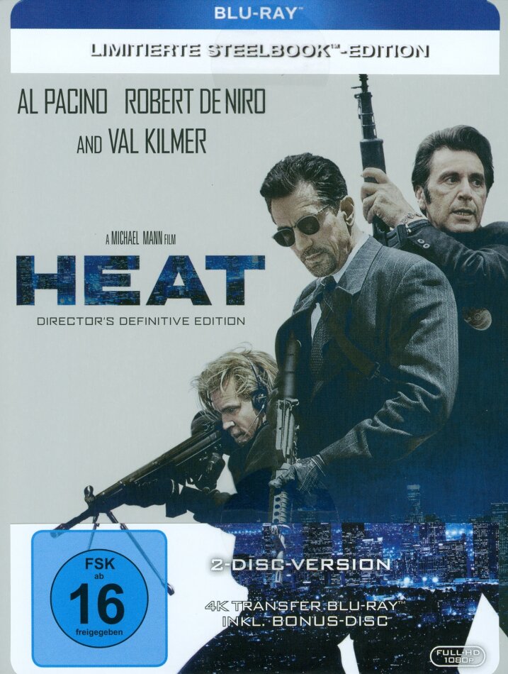 Heat (1995) Limited Edition, Steelbook, 2 Blu-rays