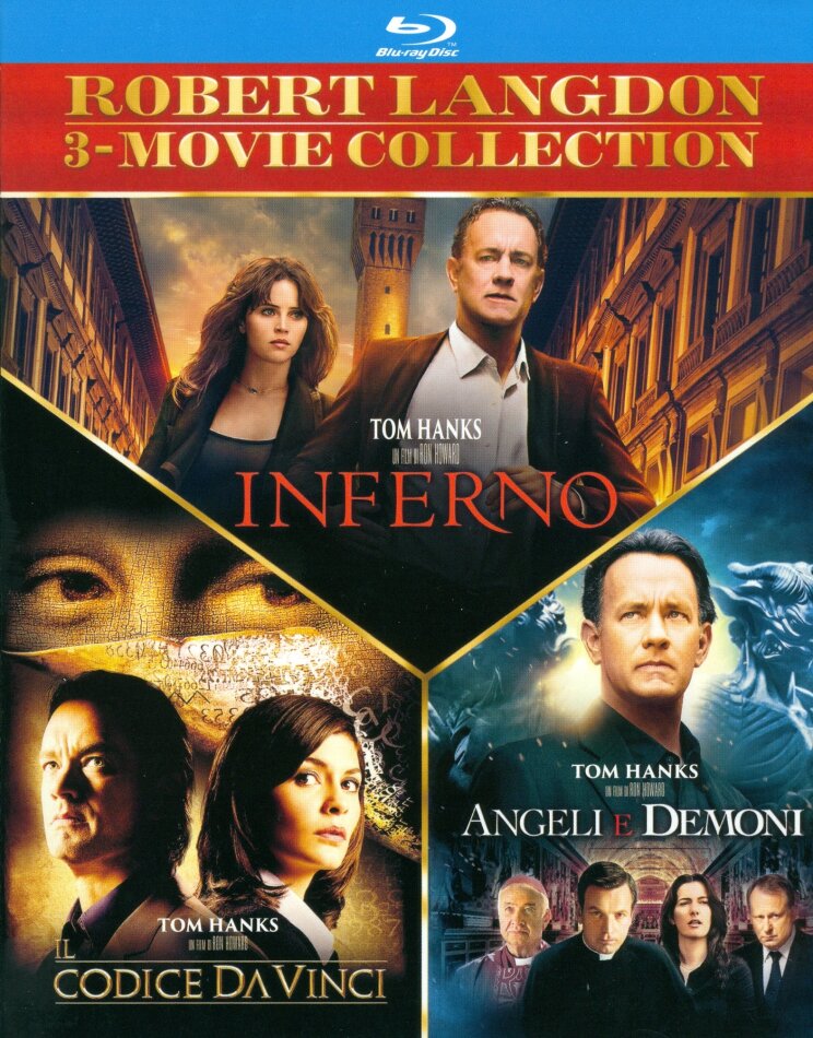 Robert Langdon 3-Movie Collection - Inferno / Il codice Da Vinci / Angeli e demoni 3 Blu-ray