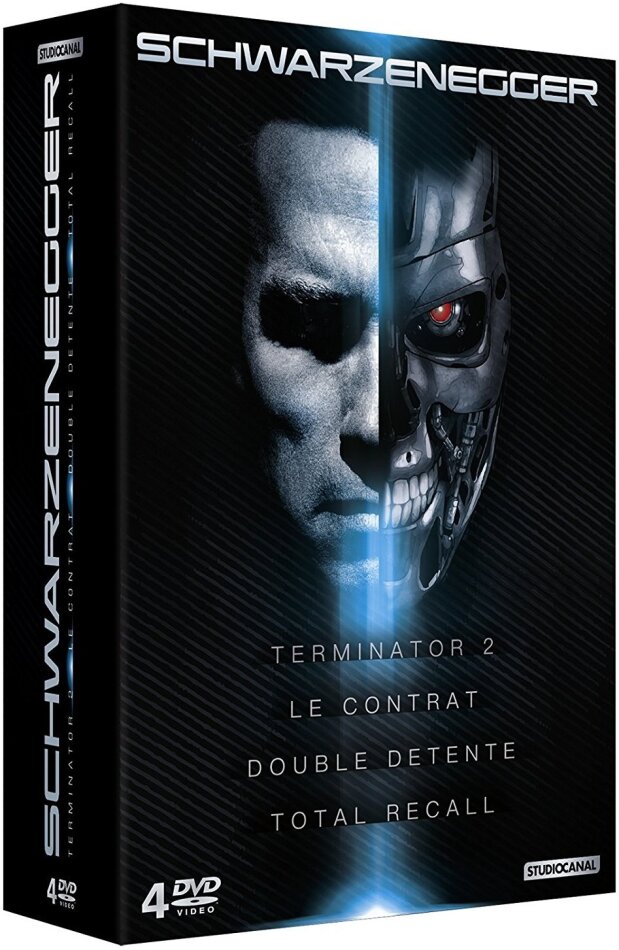 Schwarzenegger - Le contrat / Double détente / Total Recall / Terminator 2 4 DVDs