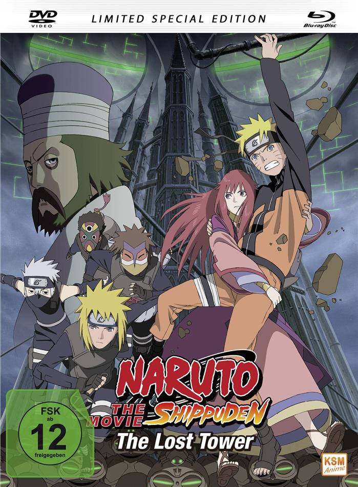 Naruto Shippuden - The Movie - The Lost Tower (2010) Edizione Speciale Limitata, Mediabook, Blu-ray + DVD