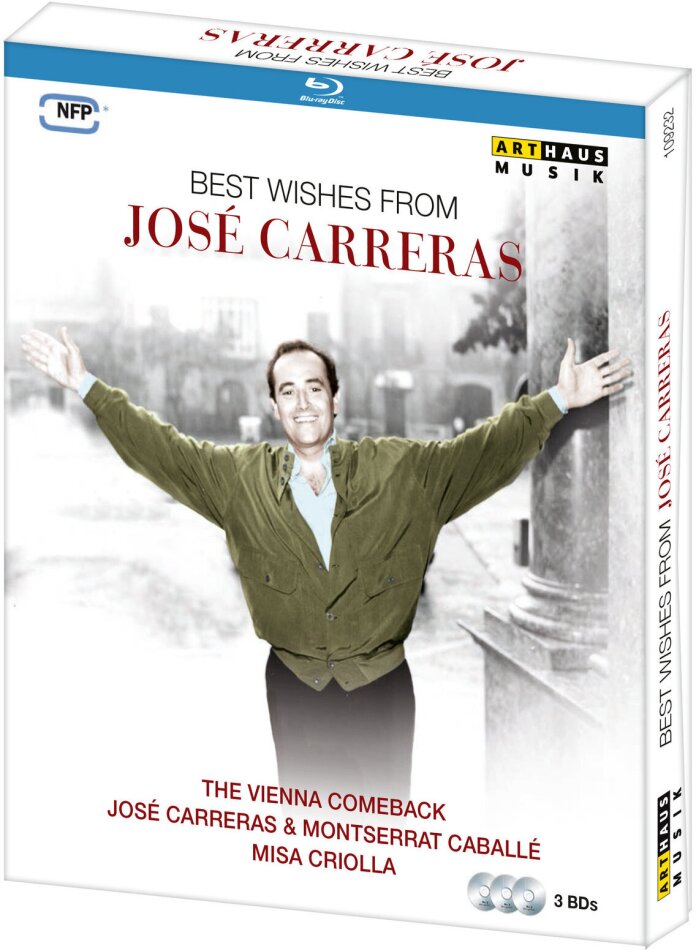 José Carreras - Best Wishes From José Carreras Arthaus Musik, 3 Blu-rays