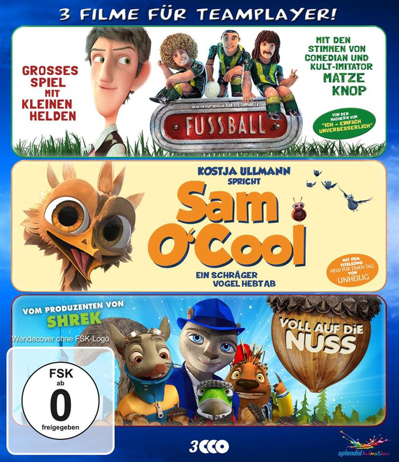 Fussball / Sam O'Cool / Voll auf die Nuss 3 Blu-ray
