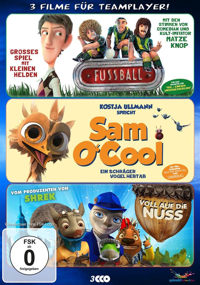 Fussball / Sam O'Cool / Voll auf die Nuss 3 DVD