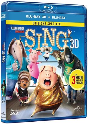 Sing (2016) (Special Edition, Blu-ray 3D + Blu-ray)