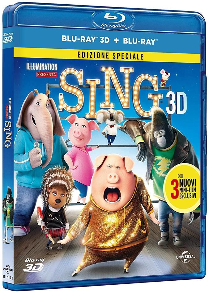 Sing (2016) Special Edition, Blu-ray 3D + Blu-ray
