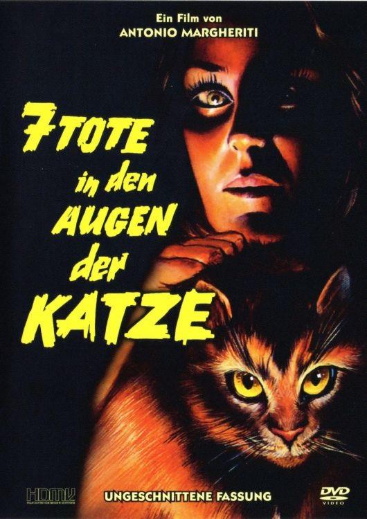 7 Tote in den Augen der Katze - (Cover kann variieren!) (1973) Wendecover, Uncut
