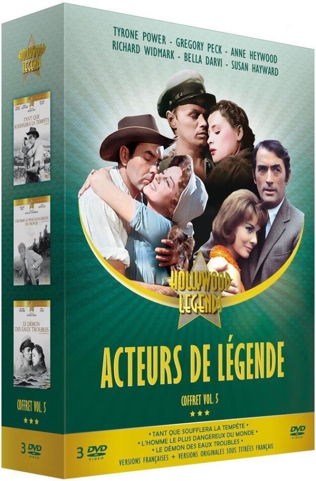 Acteurs de légende - Coffret Vol. 5 Collection Hollywood Legends, 3 DVDs