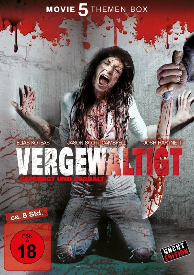 Vergewaltigt - gepeinigt und gequält - 5 Spielfilme Box Uncut, 3 DVD