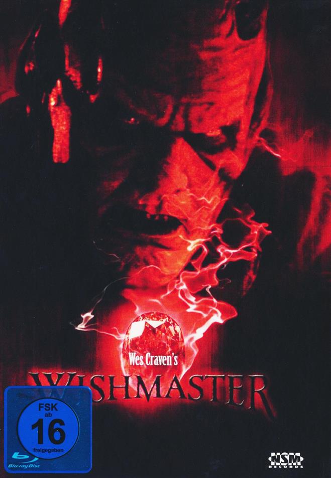 Wishmaster (1997) Cover B, Limited Edition, Mediabook, Uncut, Blu-ray + DVD
