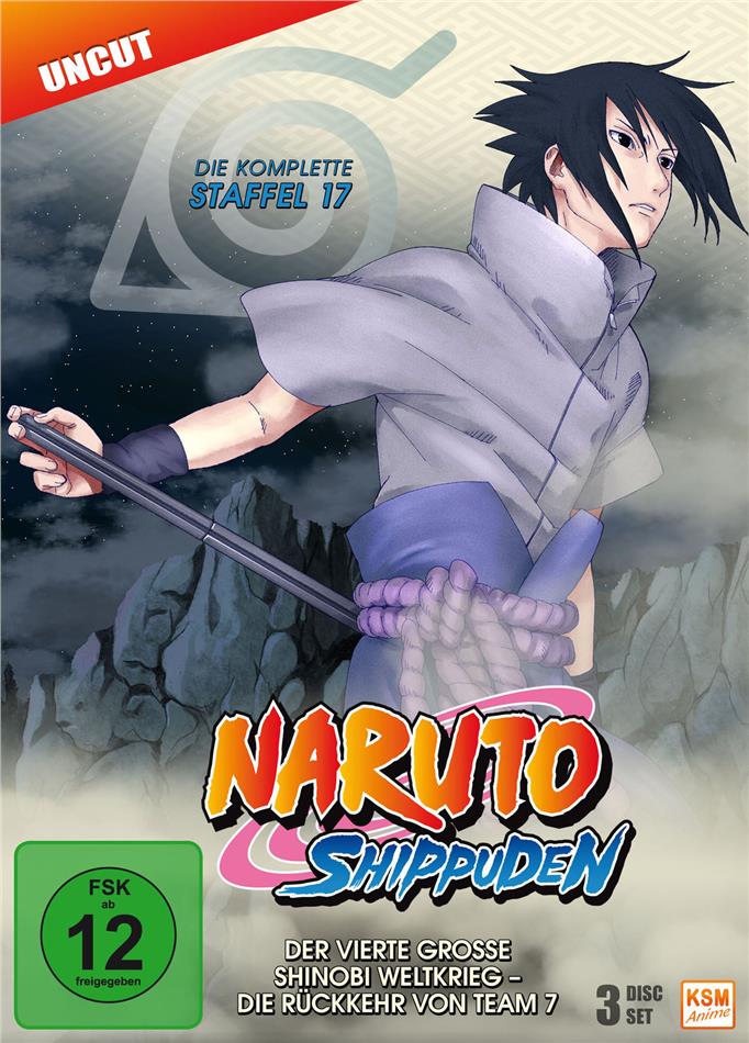 Naruto Shippuden - Staffel 17 Uncut, 3 DVDs