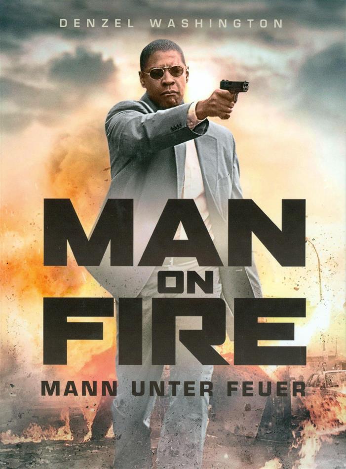 Man on Fire - Mann unter Feuer (2004) Cover B, Limited Edition, Mediabook, Blu-ray + DVD