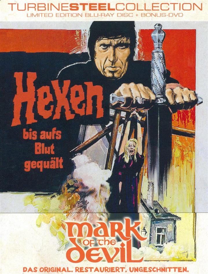 Hexen bis aufs Blut gequält - Mark of the Devil (1970) FuturePak, Turbine Steel Collection, Limited Edition, Restored, Uncut, Blu-ray + DVD