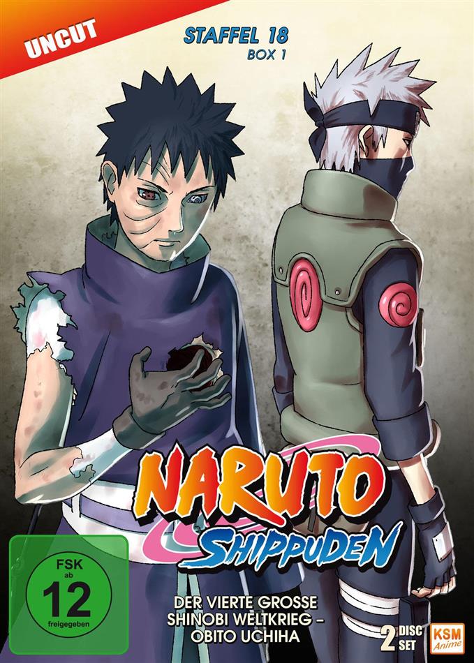 Naruto Shippuden - Staffel 18 Box 1 Uncut, 2 DVDs