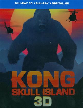 Kong: Skull Island (2017) (&Eacute;dition Limit&eacute;e, Steelbook, Blu-ray 3D + Blu-ray)