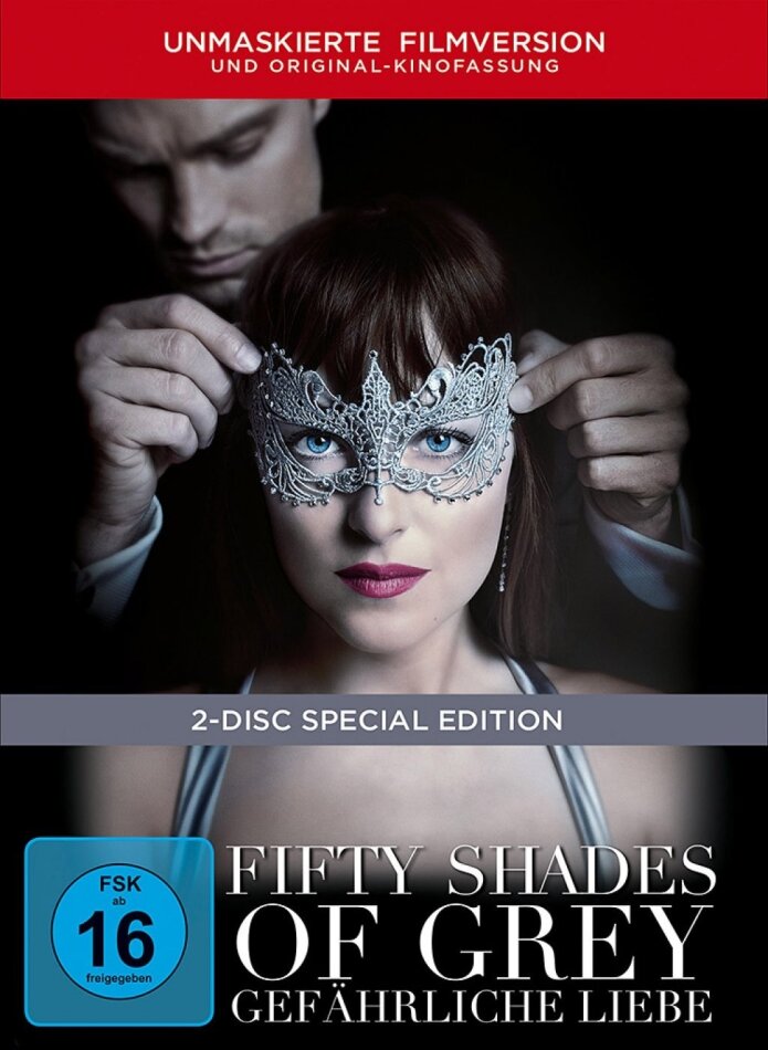 Fifty Shades of Grey 2 - Gefährliche Liebe (2017) Unmaskierte Filmversion, Extended Edition, Cinema Version, Limited Edition, Mediabook, Special Edition, 2 DVDs