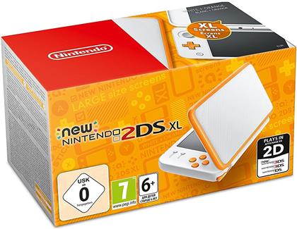 Nintendo 2DS XL Console White + Orange