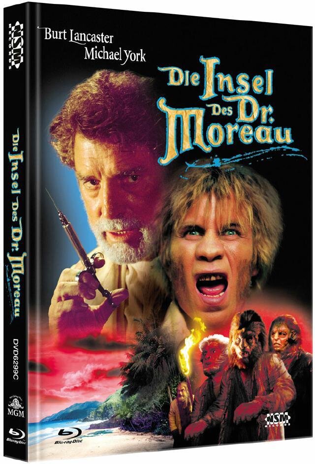 Die Insel des Dr. Moreau (1977) Cover C, Limited Edition, Mediabook, Uncut, Blu-ray + DVD