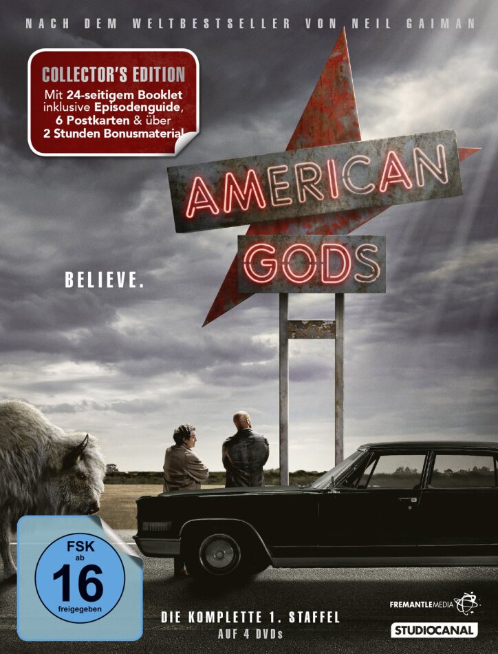 American Gods - Staffel 1 Collector's Edition, 4 DVDs