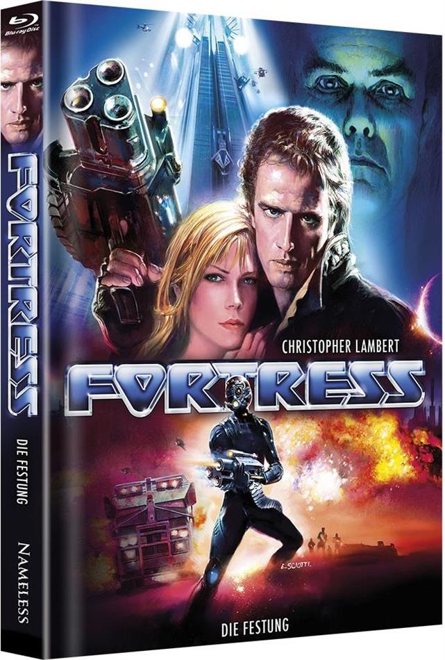 Fortress - Die Festung (1992) Cover C, Limited Edition, Mediabook, Uncut, Unrated, Blu-ray + DVD