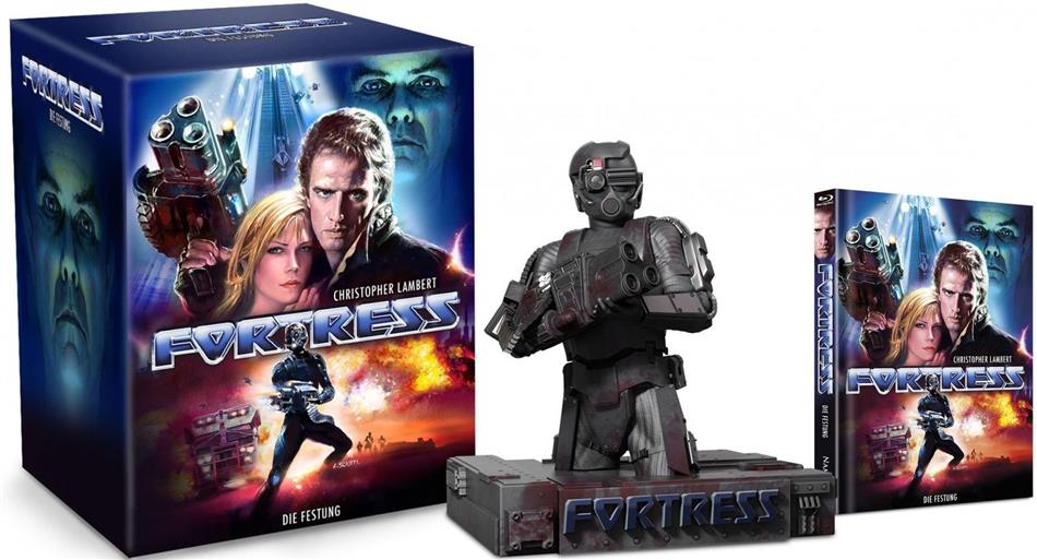 Fortress - Die Festung (1992) + Büste, Limited Edition, Mediabook, Uncut, Unrated, Blu-ray + DVD