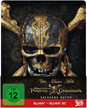 Pirates of the Caribbean 5 - Salazars Rache (2017) (Limited Edition, Steelbook, Blu-ray 3D + Blu-ray)