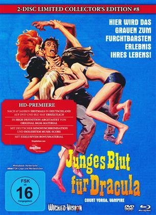Junges Blut für Dracula - Count Yorga, Vampire (1970) (Cover A, Collector's Edition, Limited Edition, Mediabook, Uncut, Blu-ray + DVD)