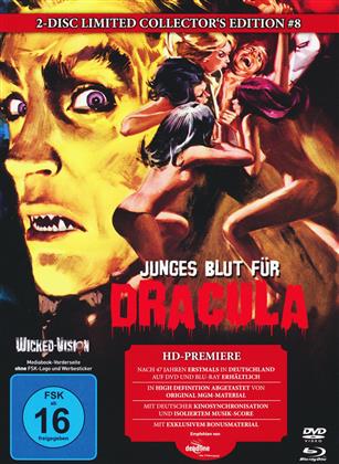 Junges Blut für Dracula (1970) (Cover C, Collector's Edition, Limited Edition, Mediabook, Uncut, Blu-ray + DVD)
