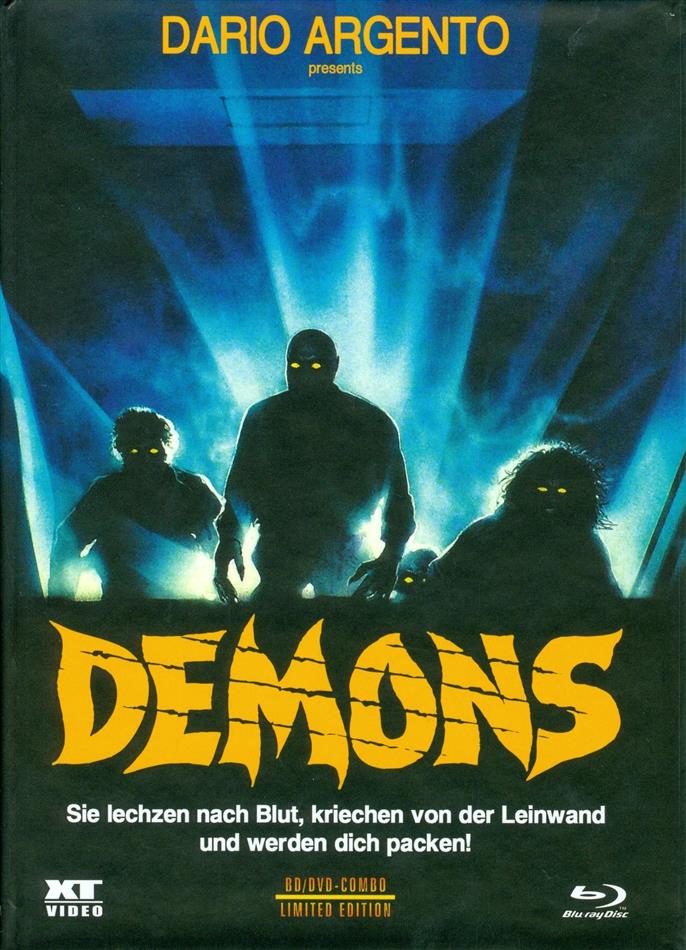 Demons (1985) Cover A, Limited Edition, Mediabook, Remastered, Special Edition, Uncut, Blu-ray + DVD