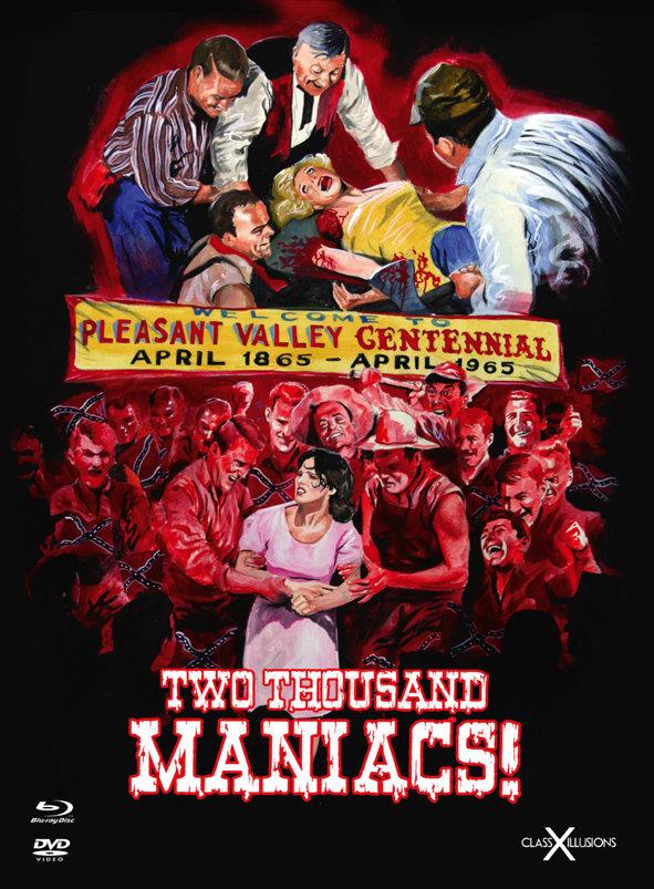 Two Thousand Maniacs! (1964) Class-X-Illusions, Limited Edition, Mediabook, Uncut, Blu-ray + DVD