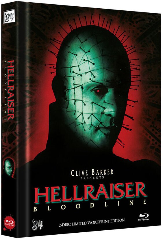 Hellraiser 4 - Bloodline (1996) Workprint Edition, Cover E, Limited Edition, Mediabook, Uncut, Blu-ray + DVD