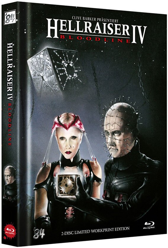 Hellraiser 4 - Bloodline (1996) Workprint Edition, Cover F, Limited Edition, Mediabook, Uncut, Blu-ray + DVD
