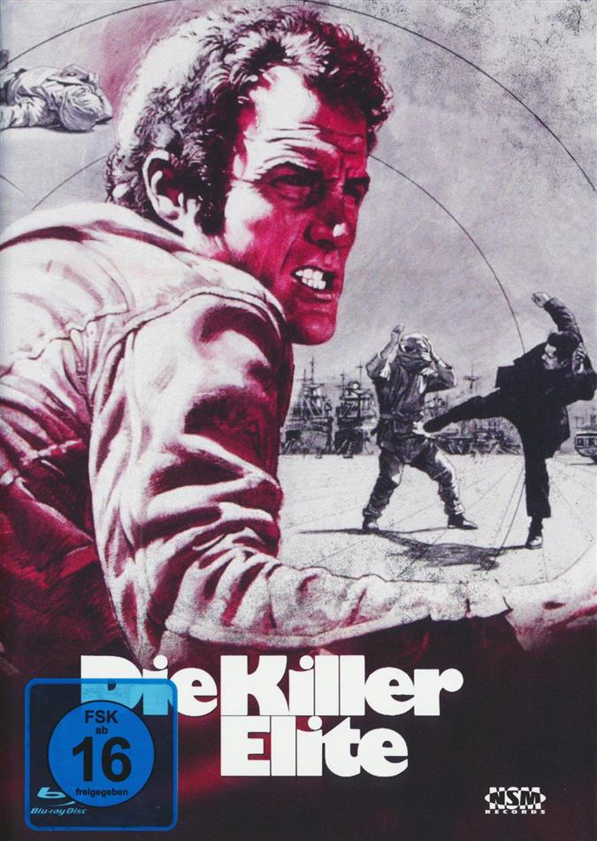 Die Killer Elite (1975) Cover D, Limited Edition, Mediabook, Uncut, Blu-ray + DVD