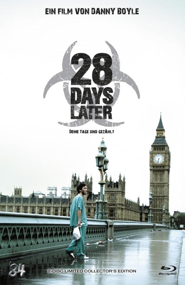28 Days Later (2002) Grosse Hartbox, Cover B, Collector's Edition, Limited Edition, Uncut, Blu-ray + DVD