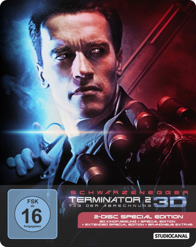 Terminator 2 - Tag der Abrechnung (1991) Extended Edition, Cinema Version, Special Edition, Steelbook, Blu-ray 3D + Blu-ray