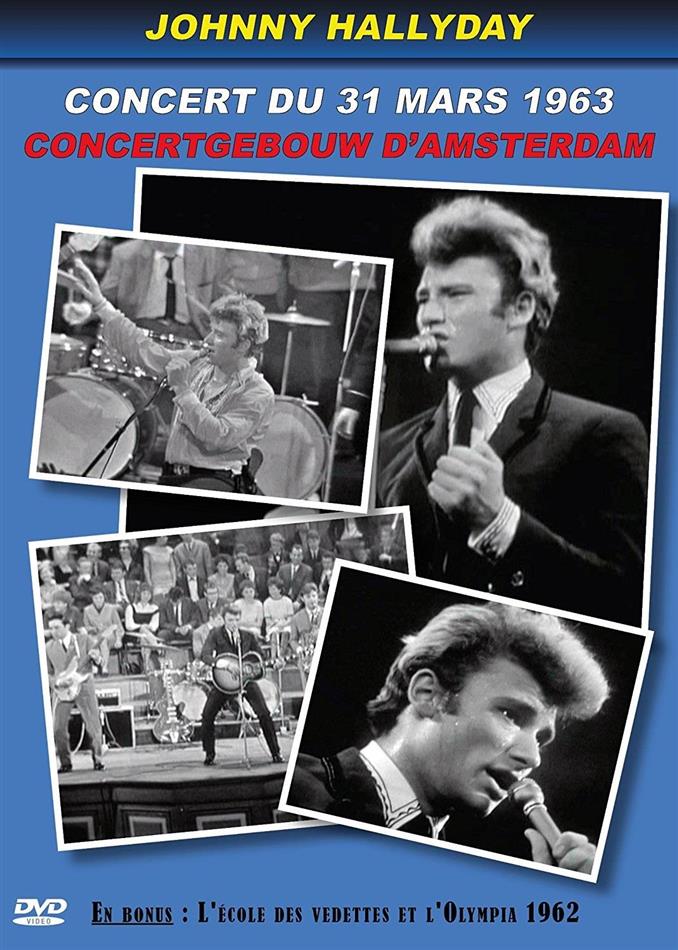 Johnny Hallyday - Concertgebouw d'Amsterdam - Concert du 31 mars 1963 b/w