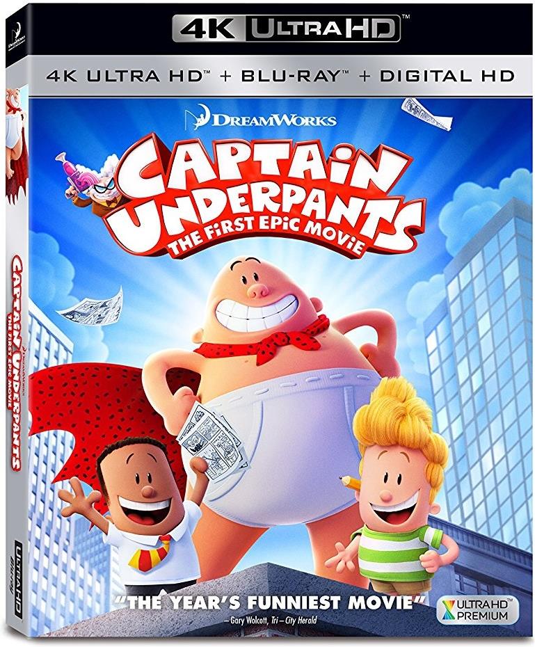 Captain Underpants - The First Epic Movie (2017) 4K Ultra HD + Blu-ray