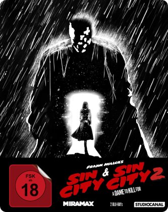 Sin City / Sin City 2 - A Dame to Kill for (Steelbook, 2 Blu-rays)
