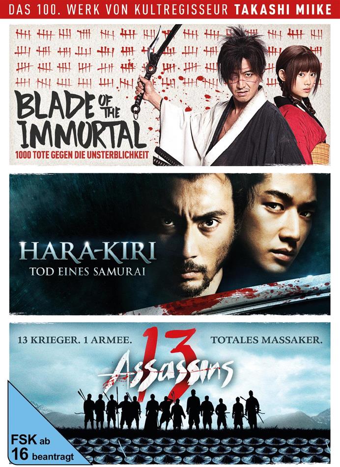 Takashi Miike Box - Blade of the Immortal / Hara-Kiri: Tod eines Samurai / 13 Assassins 3 DVD