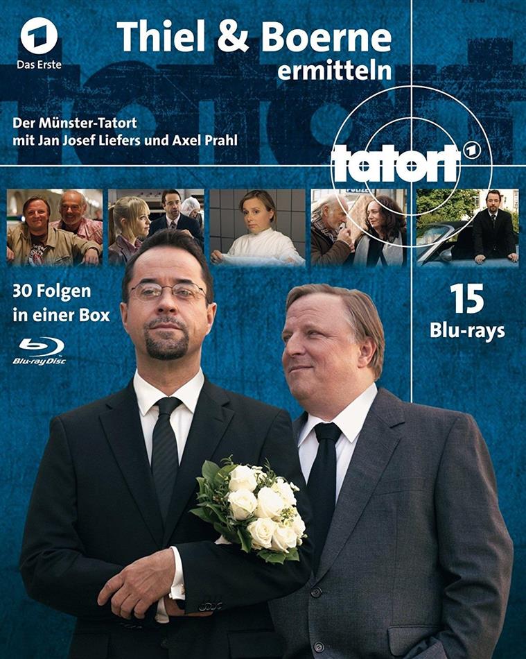 Tatort - Münster - Thiel & Börne ermitteln - Fall 1-30 - Komplettbox 15 Blu-ray