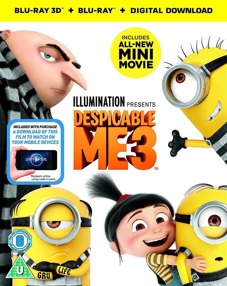 Despicable Me 3 (2017) Blu-ray 3D + Blu-ray