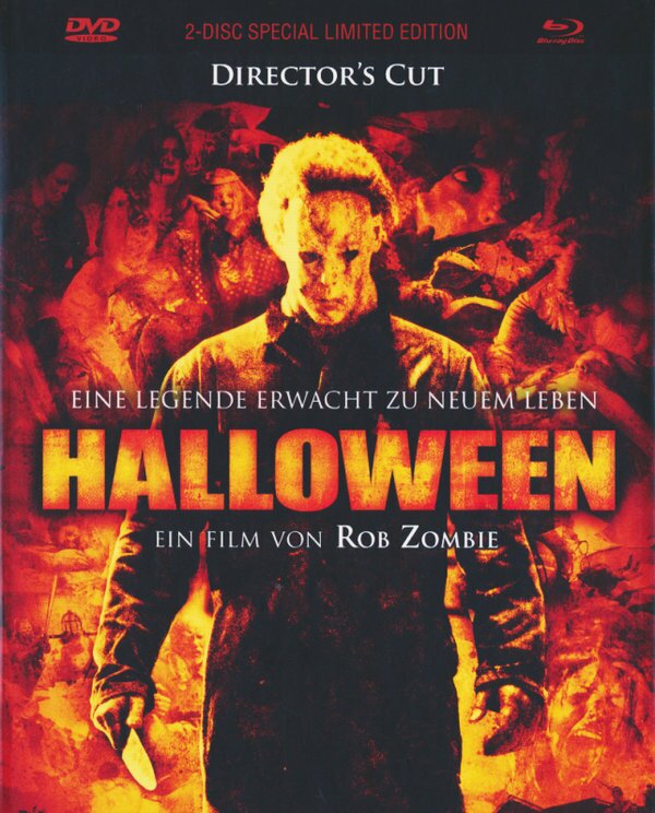 Halloween (2007) Cover B, Director's Cut, Limited Edition, Mediabook, Special Edition, Blu-ray + DVD