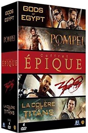 Coffret épique - Pompéi / Gods of Egypt / La Colère des titans / 300 : la naissance d'un empire 4 DVD