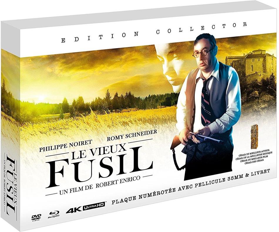 Le vieux fusil (1975) Plaque plexiglass, Édition Collector, 4K Ultra HD + Blu-ray + DVD + Livre