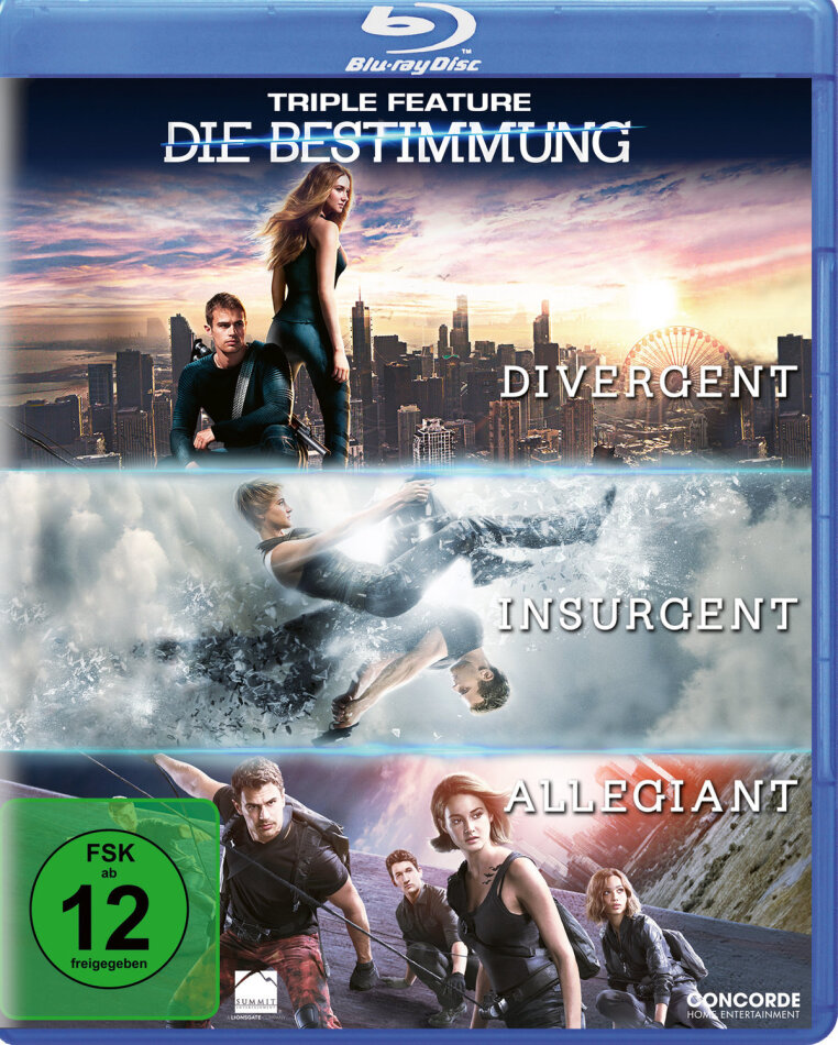 Die Bestimmung - Triple Feature - Divergent / Insurgent / Allegiant 3 Blu-rays