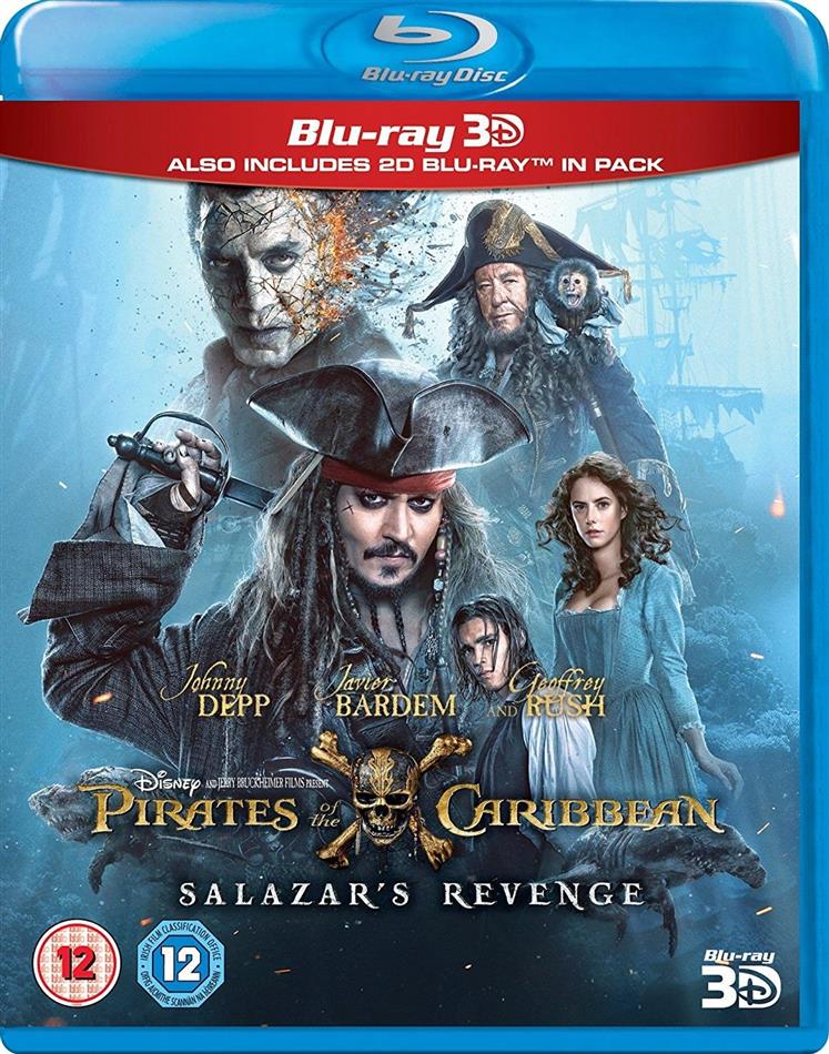 Pirates of the Caribbean 5 - Salazars Revenge (2017) Blu-ray 3D + Blu-ray