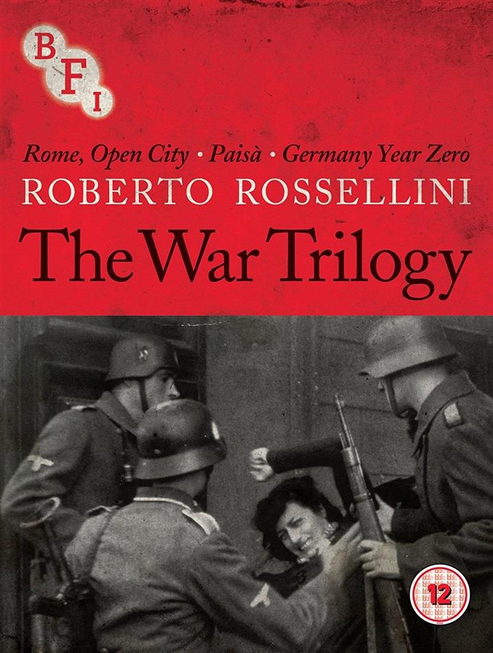 Roberto Rossellini - The War Trilogy - Rome, open City / Paisà / Germany Year Zero 3 Blu-rays