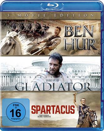 Ben Hur (2016) / Gladiator (2000) / Spartacus (1960) (3 Blu-rays)