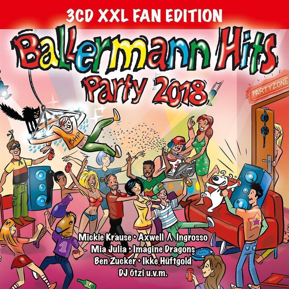 Ballermann Hits Party 2018 XXL Fan Edition, 3 CD