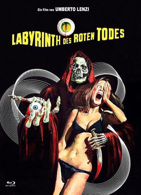 Labyrinth des roten Todes (1975) Cover A, Eurocult Collection, Giallo Serie, Edizione Limitata, Mediabook, Blu-ray + DVD